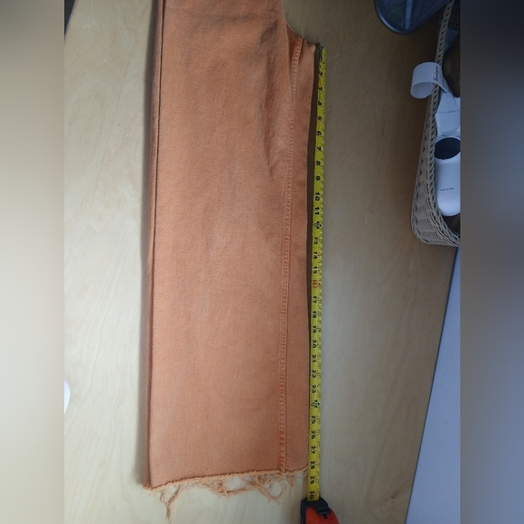 ZARA THE MARINE STRAIGHT Orange Size 0 High Rise Flare Leg Pants - Picture 10 of 11